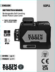 Klein Tools 93PLL Instructions Web