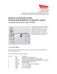 Knockdown Cooling Table Instructions post 9 25 05 Knockdown Cooling Table Instructions post 9 25 05