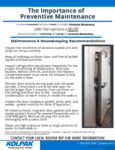 Kolpak Preventive Maintenance Flyer Kolpak Preventive Maintenance Flyer
