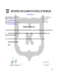 Kosher Certification Letter