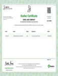 Kosher Certification-711CGB91050