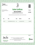 Kosher Certification-711CGB91075