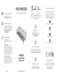 Lakeside Deep Seating Sofa Assembly Instructions