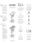 Polywood Lakeside Dining Set Instructions Polywood Lakeside Dining Set Instructions