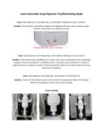 Lavex Auto Soap Dispenser Troubleshooting