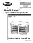 Hatco LFST Replacement Parts List Hatco LFST Replacement Parts List