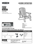 Lifetime 60064 Brown Adirondack Chair