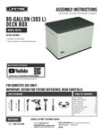 Lifetime 60103 80 Gallon Heavy-Duty Outdoor Storage Deck Box Lifetime 60103 80 Gallon Heavy-Duty Outdoor Storage Deck Box