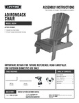 Lifetime 60204 Gray Adirondack Chair