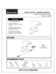 Elkay lk3000 Faucet Installation Instructions