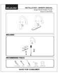 Elkay LKGT4083 Faucet Installation Instructions