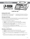 LP-1000 QR Label Set-up LP-1000 QR Label Set-up