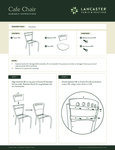 LT&S Cafe Chair Assembly Instructions