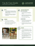 LT&S Bistro Series Use and Care Guide