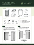 LT&S Slatted Steel Can Assembly Instructions