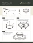 LT&S Steel Can Lid Assembly Instructions