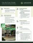 LT&S Cantilever Umbrella and Base Use Guide LT&S Cantilever Umbrella and Base Use Guide