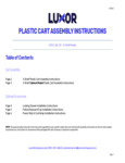 Luxor 3-Shelf T Plastic Carts Instructions