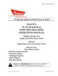 Cretors Mach 5 Popper operation manual Cretors Mach 5 Popper operation manual