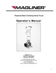 Magliner Powered Stair Climbing Hand Truck Operator's Manual Magliner Powered Stair Climbing Hand Truck Operator's Manual