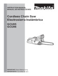 Makita Cordless Chain Saw GCU05, GCU06 Instruction Manual