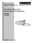 Makita Cordless Chain Saw XCU03, XCU04 Instruction Manual Makita Cordless Chain Saw XCU03, XCU04 Instruction Manual