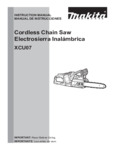 Makita Cordless Chain Saw XCU07 Instruction Manual