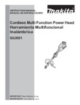 Makita Cordless Multi Function Power Head GUX01 Instruction Manual Makita Cordless Multi Function Power Head GUX01 Instruction Manual