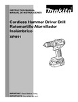Makita Drill Instruction Manual 