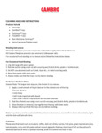 Cambro Fiberglass Cleaning Manual