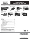 MANUAL_-_Versa_Food_Bar_Accessories_User_Manual MANUAL_-_Versa_Food_Bar_Accessories_User_Manual