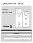 Manual Ariston HEAT_PUMP_USA_EN_FR Manual Ariston HEAT_PUMP_USA_EN_FR