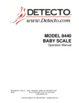 Manual for Cardinal Detecto 8440 Pediatric Scale