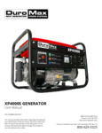 Manual for DuroMax XP4000S Portable Generator Manual for DuroMax XP4000S Portable Generator