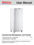 Manual for Galaxy GRI-20 Reach-In Refrigeration Manual for Galaxy GRI-20 Reach-In Refrigeration