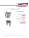 Manual for HeatSeal Floor Model Wrapping Machines Manual for HeatSeal Floor Model Wrapping Machines