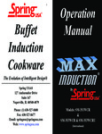 Manual for Max Wok Induction Range Manual for Max Wok Induction Range