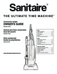 Manual for Sanitaire 9100 Series MULTI-SURFACE QuietClean Upright Vacuum Cleaner Manual for Sanitaire 9100 Series MULTI-SURFACE QuietClean Upright Vacuum Cleaner