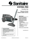 Manual for Sanitaire S3680 System Pro Canister Vacuum Cleaner