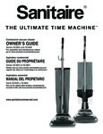 Manual for Sanitaire SC600 and SC800 Series Upright Vacuum Cleaners