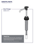 Manual for Server 888000 BP-1 Eco Pump