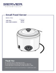 Manual for Server FS-2 82700 Warmer with Bowl Manual for Server FS-2 82700 Warmer with Bowl
