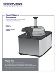 Manual for Server FSPW-SS 100066 Condiment Warmer