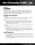Manual Griddle Instructions Sheet