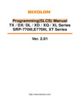 Bixolon Programming (SLCS) Manual TX / DX/ DL / XD / XQ / XL Series SRP-770III,E770III, XT Series 
