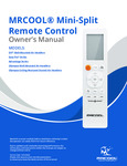 mini split remote control manual