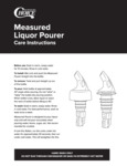 Measured Liquor Pourer Care Instructions