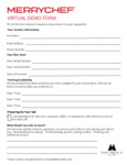 Merrychef Virtual Demo Form