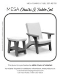 Mesa_Set - Instruction Sheet+User Care Mesa_Set - Instruction Sheet+User Care