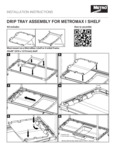 Metro XDRIP Drip Tray for MetroMax Industrial Plastic Shelving Drying  Racks Instructions for Use
